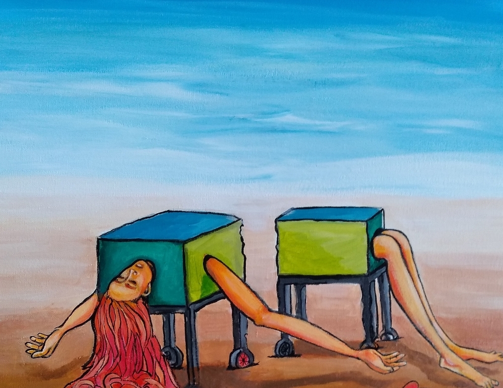 Painting original acrylic on canvas magic art